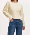 Dear John Denim Women's Holden Crew Neck Sweater In Cream In Neutral