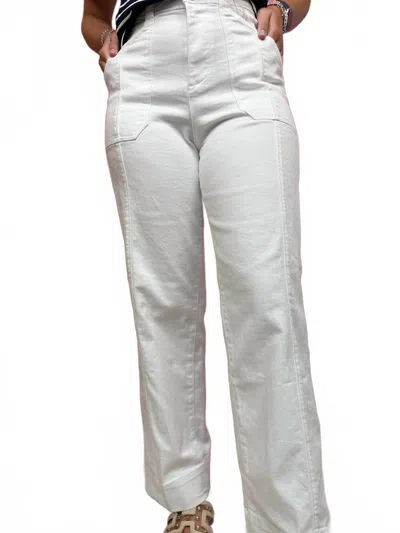 Dear John Denim Women's Holly Straight Leg Jean In White