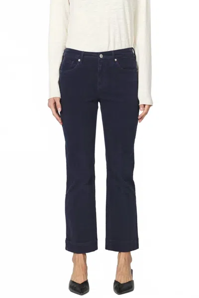 Dear John Denim Women's Jeanne Corduroy Pant In Black Iris In Blue