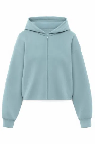 Dear John Denim Women's Kaia Zip Up Jacket In Hazy Aqua In Blue