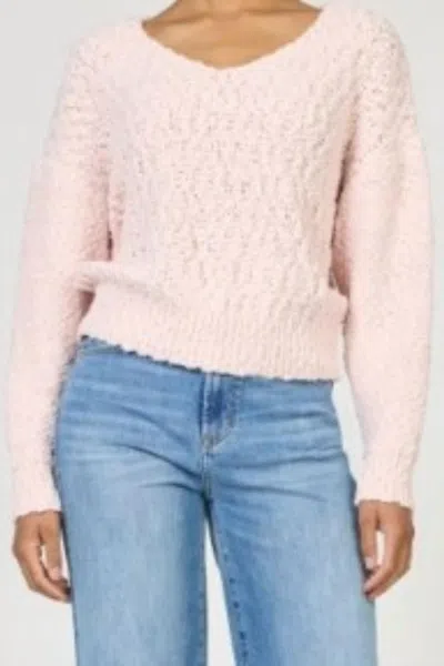 Dear John Denim Women's Lexi V Neck Sweater Top In Pale Lilac In Purple