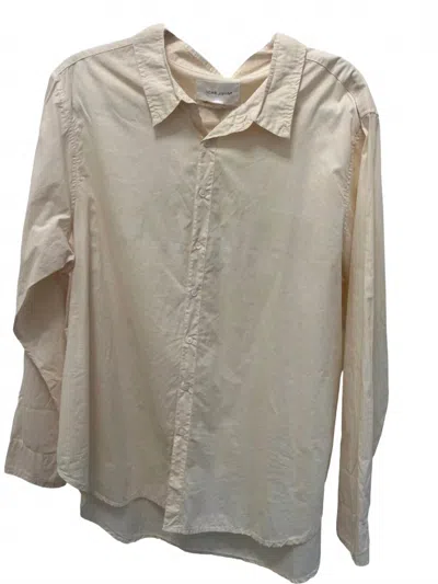 Dear John Denim Women's Long Sleeve Button Down Shirt In Ecru In White