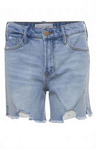 Dear John Denim Women's Raw Hem Shorts In Light Wash In Blue