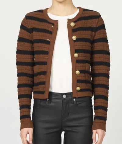Dear John Denim Women's Stripe Sweater In Brown