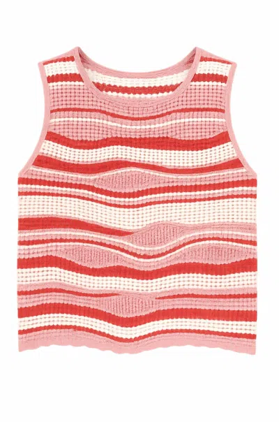 Dear John Denim Women's Sylvie Sleeveless Top In Strawberry Shortcake In Pink