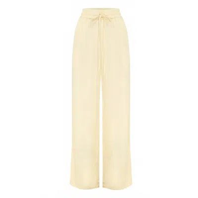 Dear John Denim Women's Zahara Wide Leg Pants In Pale Yellow