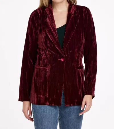 Dear John Denim Wylie Blazer In Red Plum In Multi