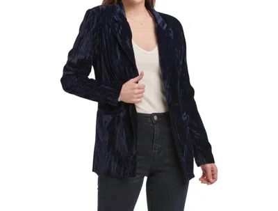 Dear John Denim Wylie Velvet Blazer In Midnight Navy In Blue