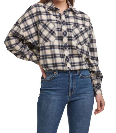 Dear John Denim Xandra Button Down Long Sleeve Shirt In Cozy Night In Multi