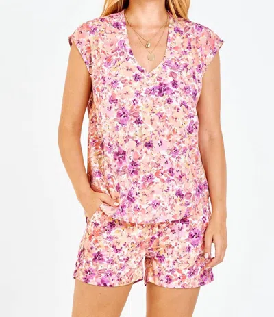 Dear John Denim Yanis Printed Top Sweet Spring In Multi