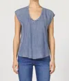 Dear John Denim Yanis Sleeveless Top In Blue In Blue