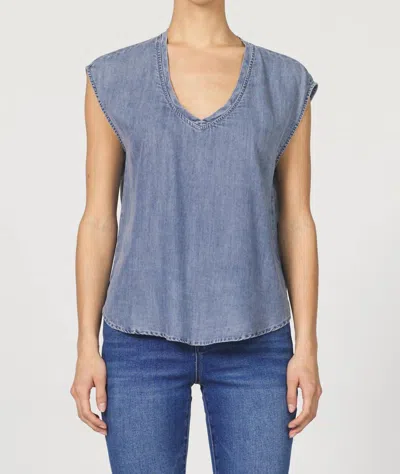 Dear John Denim Yanis Sleeveless Top In Blue