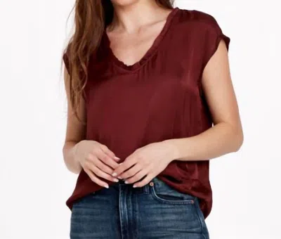Dear John Denim Yanis Top In Vino In Red