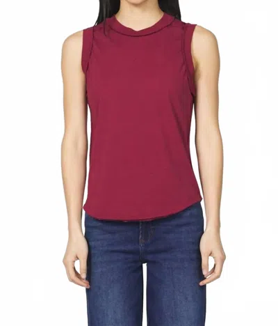 Dear John Denim Zo Tank Top In Tibetan Red In Burgundy