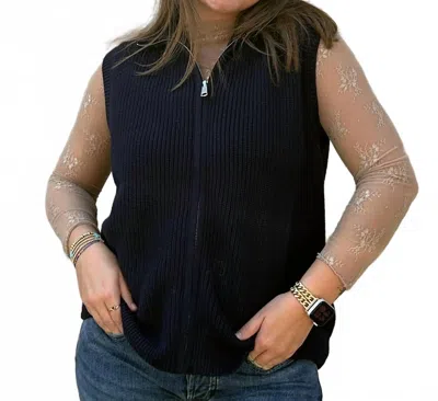 Dear John Denim Zyma Top In Black Iris