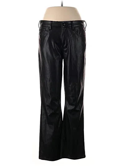 Pre-owned Dear John Faux Leather Pants In Black