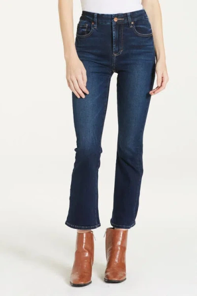 Dear John Jeanne Mid Rise Flare Jeans In Blue