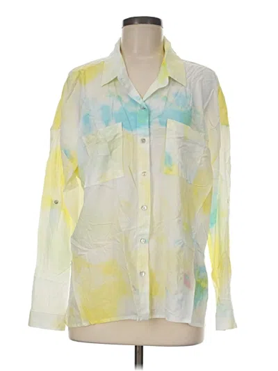 Pre-owned Dear John Long Sleeve Blouse In Yellow
