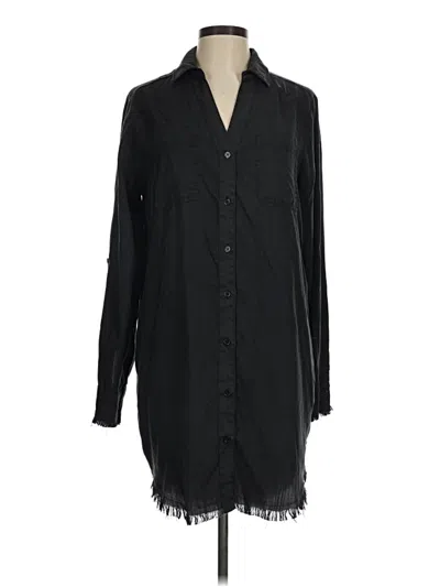 Pre-owned Dear John Long Sleeve Button Down Shirt In Black