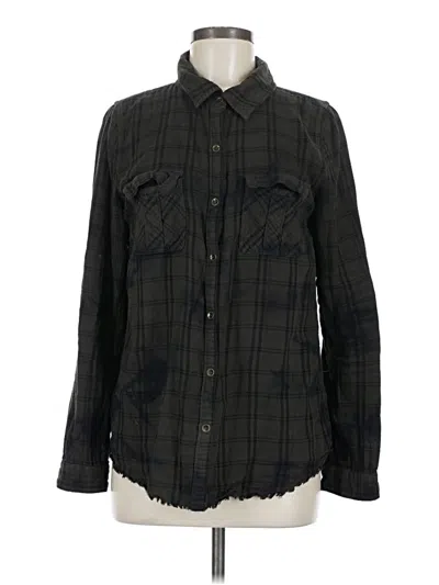 Pre-owned Dear John Long Sleeve Button Down Shirt In Black