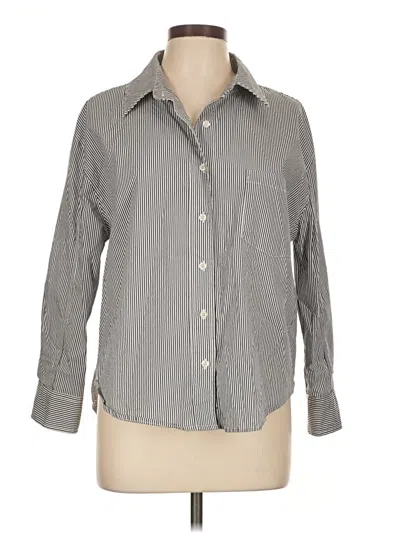 Pre-owned Dear John Long Sleeve Button Down Shirt In Gray