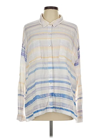 Pre-owned Dear John Long Sleeve Button Down Shirt In Ivory