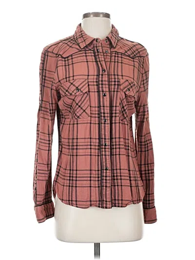 Pre-owned Dear John Long Sleeve Button Down Shirt In Pink