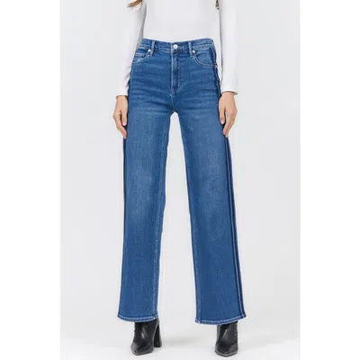 Dear John Margot Mid Rise Straight Leg Jeans In Blue