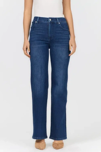 Dear John Margot Mid Rise Straight Leg Jeans In Blue