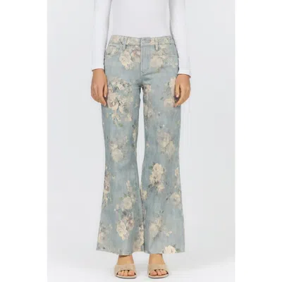 Dear John Micah Mid Rise Wide Leg Jeans In Blue