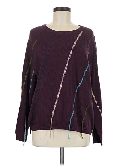 Pre-owned Dear John Pullover Sweater In Purple