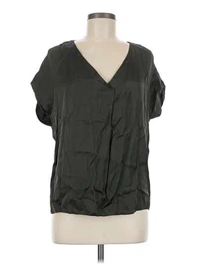 Pre-owned Dear John Short Sleeve Blouse In Green