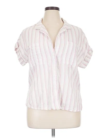Pre-owned Dear John Short Sleeve Blouse In Pink