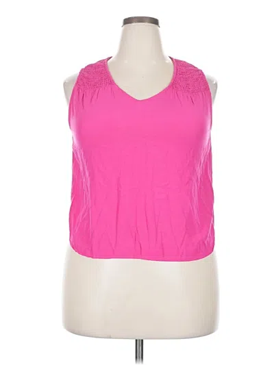 Pre-owned Dear John Sleeveless Top Pink Halter Neckline Tops