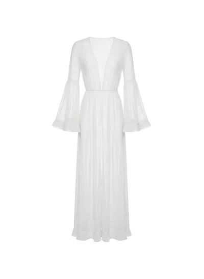 Dear Lover Women's White Elizabeth Robe