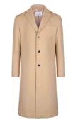 Dear Miler Unisex Wool Long Coat In Camel