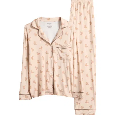 Dear Perli Long Pajamas In Neutral