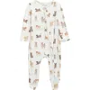 Dear Perli Kids'  Print Zip Stretch Footie