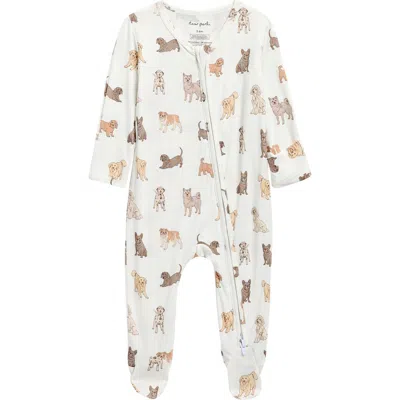 Dear Perli Kids'  Print Zip Stretch Footie