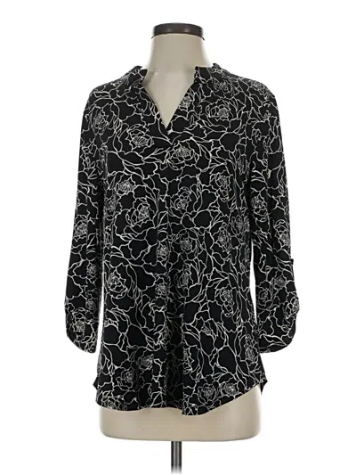 Pre-owned Dear Scarlett 3/4 Sleeve Blouse In Black