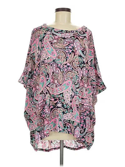 Pre-owned Dear Scarlett 3/4 Sleeve Blouse In Pink
