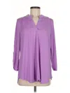 Dear Scarlett 3/4 Sleeve Blouse In Purple