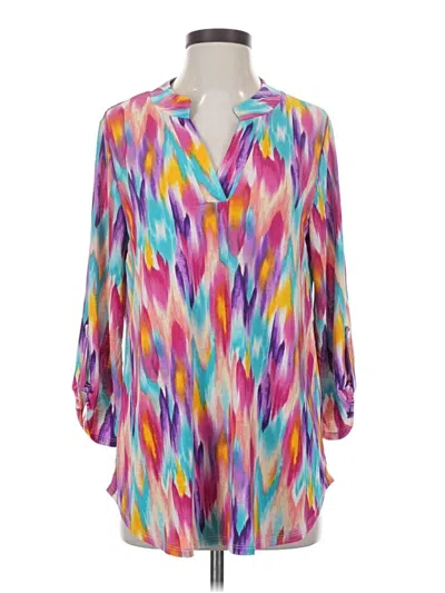 Pre-owned Dear Scarlett 3/4 Sleeve Blouse In Purple