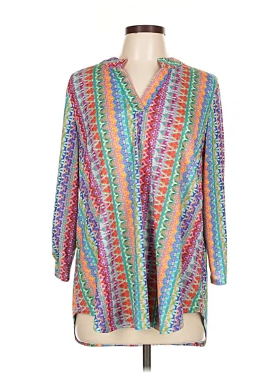 Pre-owned Dear Scarlett 3/4 Sleeve T-shirt In Blue