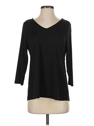 Pre-owned Dear Scarlett 3/4 Sleeve Top Black V Neck Tops