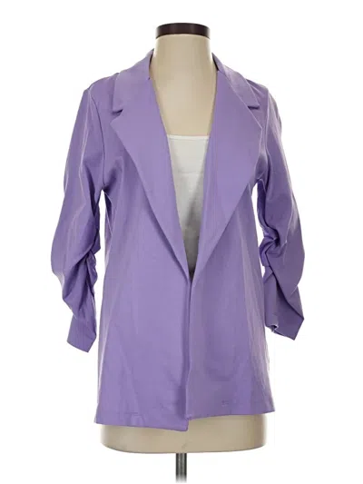 Dear Scarlett Blazer Jacket In Purple
