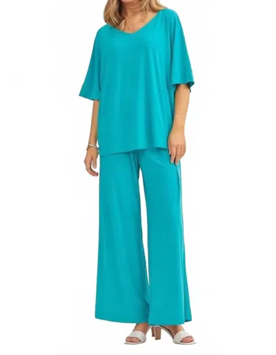 Dear Scarlett Cabana Travel Set In Emerald In Blue