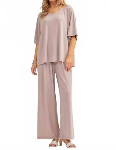 Dear Scarlett Cabana Travel Set In Mocha In Brown
