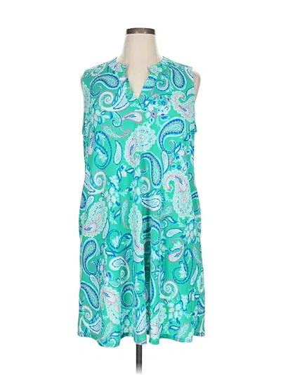 Pre-owned Dear Scarlett Casual Dress In Blue