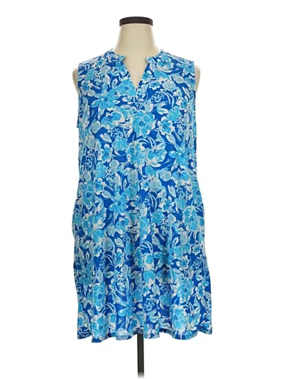 Pre-owned Dear Scarlett Casual Dress In Blue